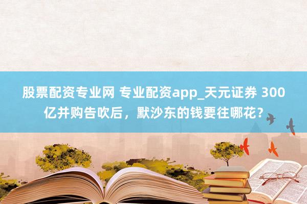 股票配资专业网 专业配资app_天元证券 300亿并购告吹后，默沙东的钱要往哪花？