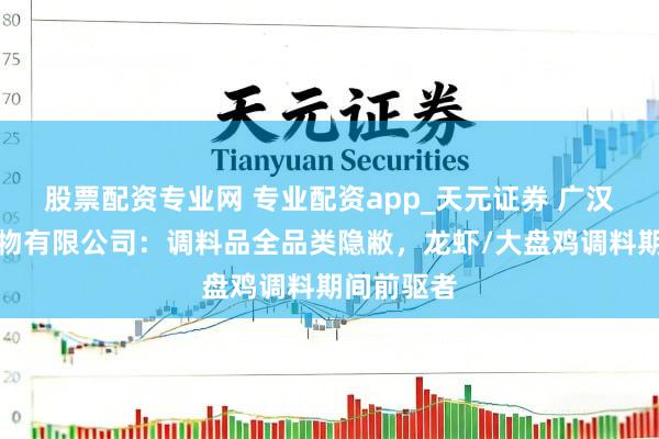 股票配资专业网 专业配资app_天元证券 广汉喜之味食物有限公司：调料品全品类隐敝，龙虾/大盘鸡调料期间前驱者